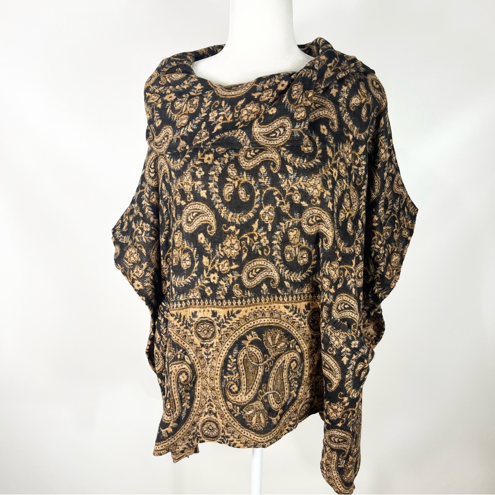 Culture Shop Paisley Print Poncho Style Top One Size